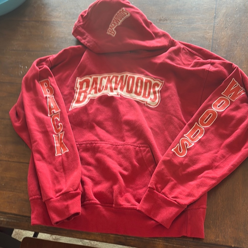 BackWoods red Hoodie size M